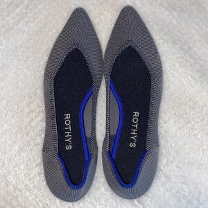 Rothy’s The Point Shoes Cloud Grey Birdseye